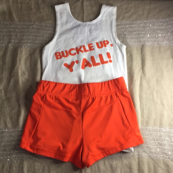 Box 25 #72 Hooters Girl Worn Uniform Chase Elliott Tank/Shorts from Size XXSmall - Picture 7 of 8